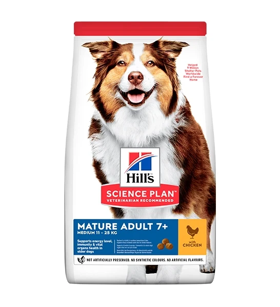 Hill's Science Plan Medium Mature Adult 7+ Dog Food with Chicken