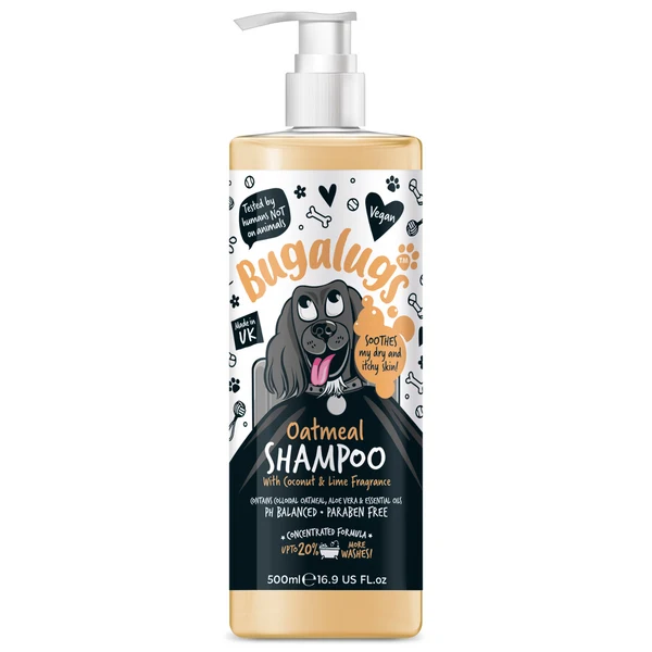 Bugalugs Oatmeal with Coconut & Lime Dog Shampoo 500ML