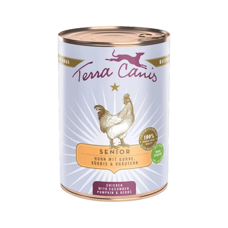 Terra Canis Chicken with Cucumber Pumpkin & Herbs Senior Dog Wet Food 400G