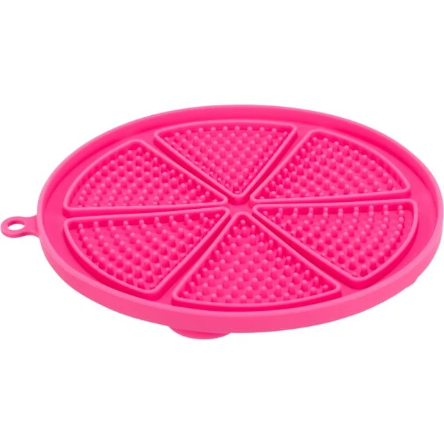 Trixie Lick'n'Snack Round Mat with Suction Pad for Dogs Pink/18cm