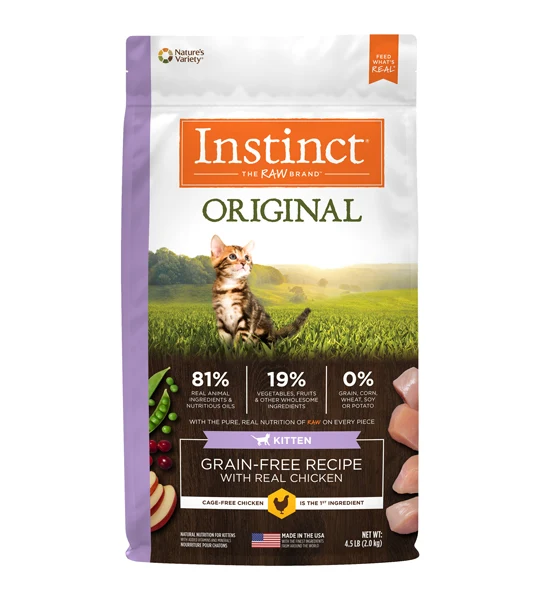 Instinct Original Grain Free Chicken Dry Kitten Food 4.5lbs