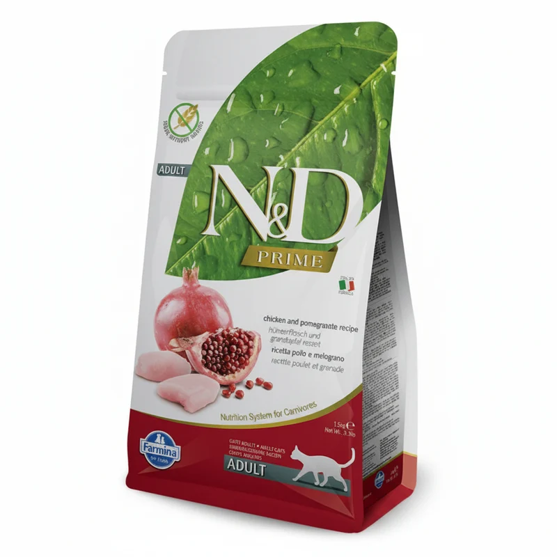 Farmina N&D Chicken and Pomegranate Prime Adult Dry Cat Food