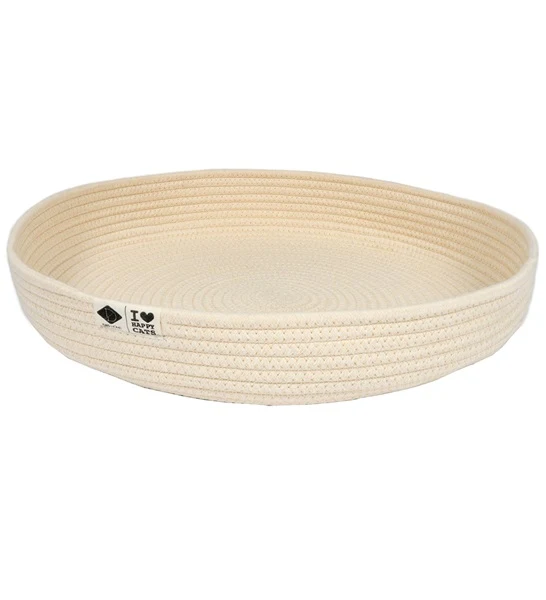 D&D Home I Love Happy Cats Jess Cat Cotton Rope Basket Bed