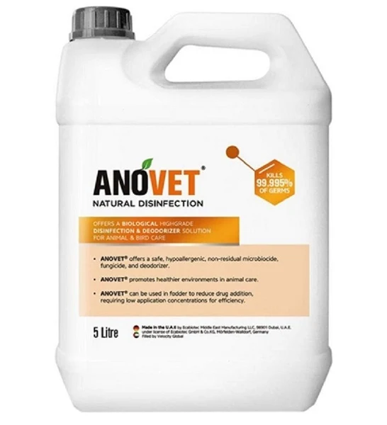 ANOVET Natural Disinfectant Concentrate Cleaner for Pet Homes 5L