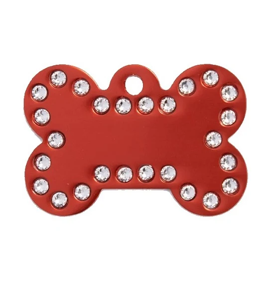 GoScribe Pet Tag Swarovski Bone Tags