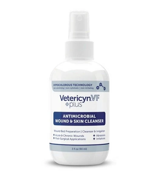 Vetericyn VF Plus Antimicrobial Wound & Skin Cleanser 3oz
