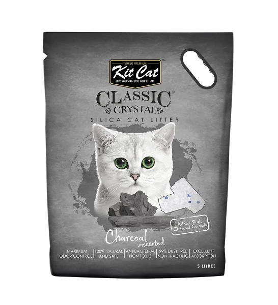 Kit Cat Classic Charcoal Crystal Clump Cat Litter 5L