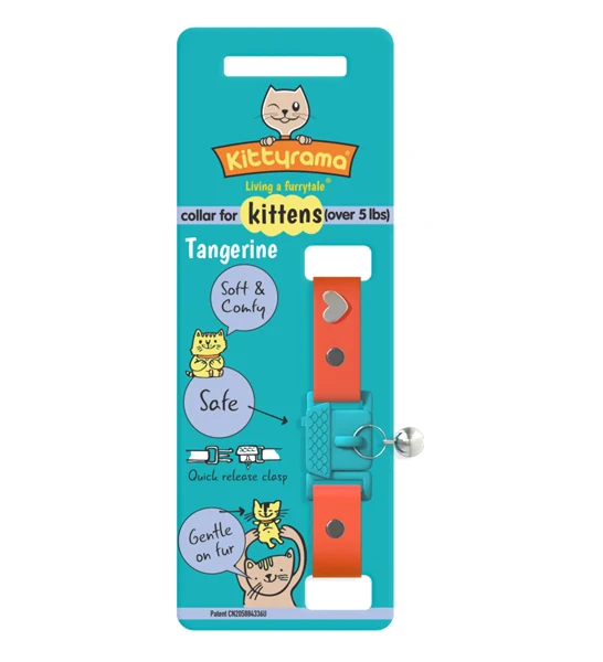 Kittyrama Tangerine Kitten Collar 14.5cm - 18.5cm