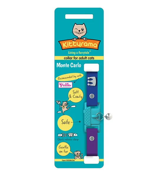 Kittyrama Monte Carlo Cat Collar 19.5cm - 26.5cm