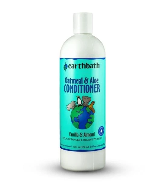 earthbath Oatmeal & Aloe Conditioner Vanilla & Almond for Dogs & Cats 16oz