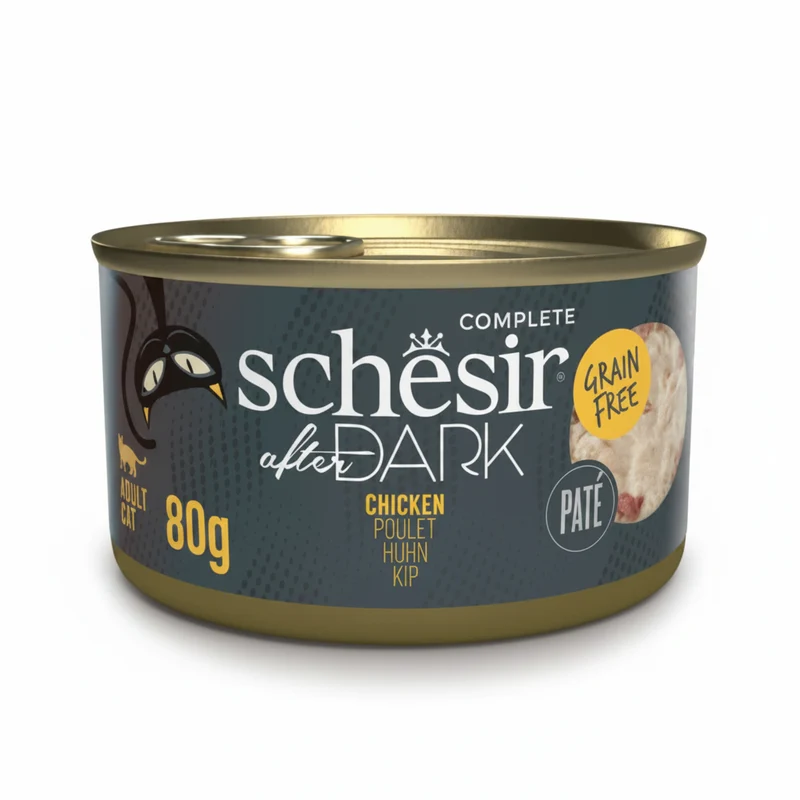 Schesir After Dark Complete Chicken Wet Cat Food In Pate 80G