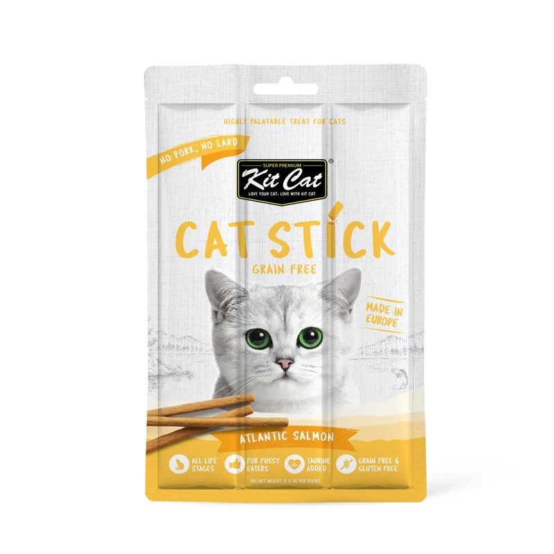 Kit Cat Grain Free Cat Stick Atlantic Salmon 15G
