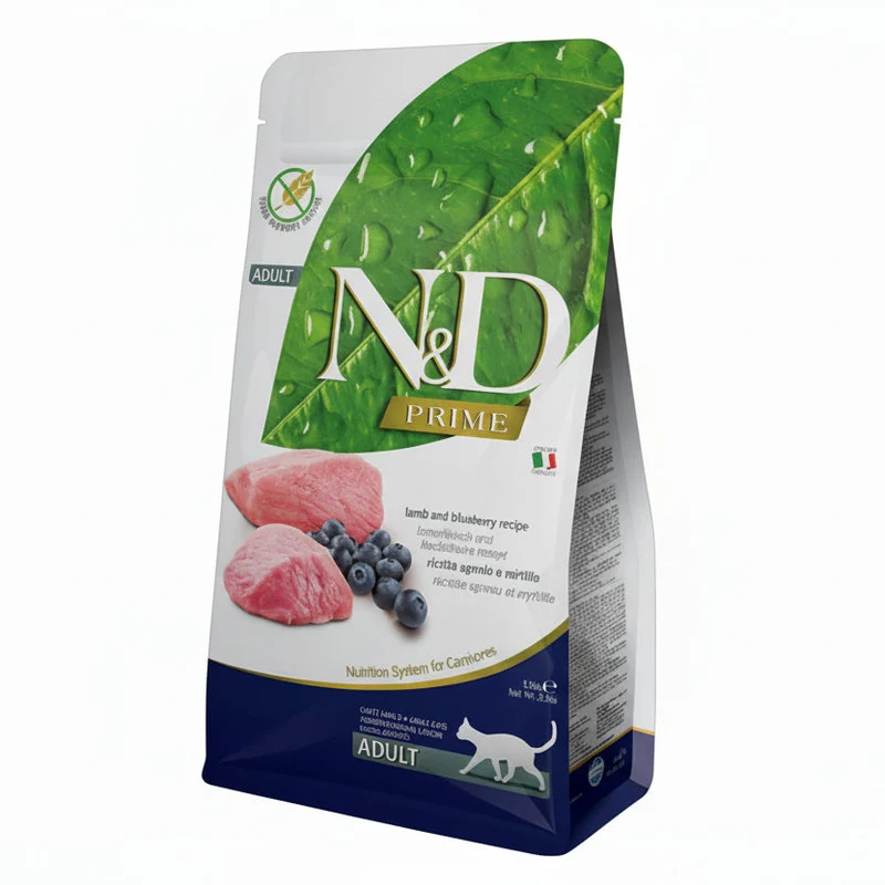 Farmina N&D Lamb and Blueberry Prime Adult Dry Cat Food
