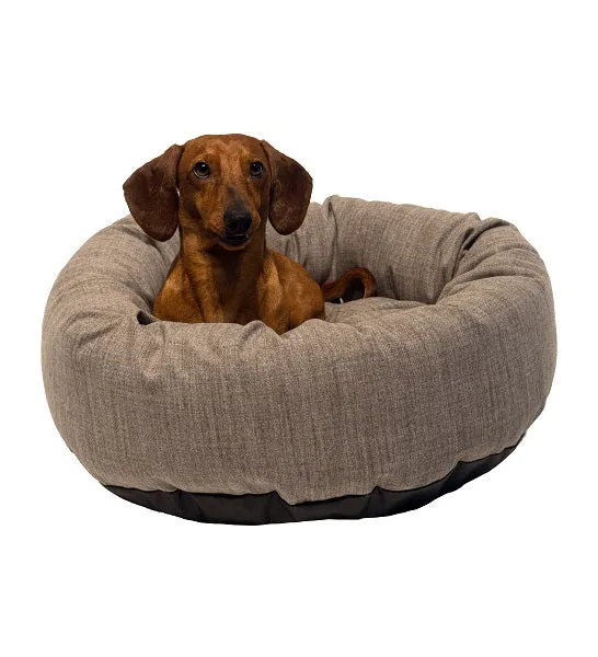 Danish Design Allsorts Aberdeen Grey Donut Bed for Dogs