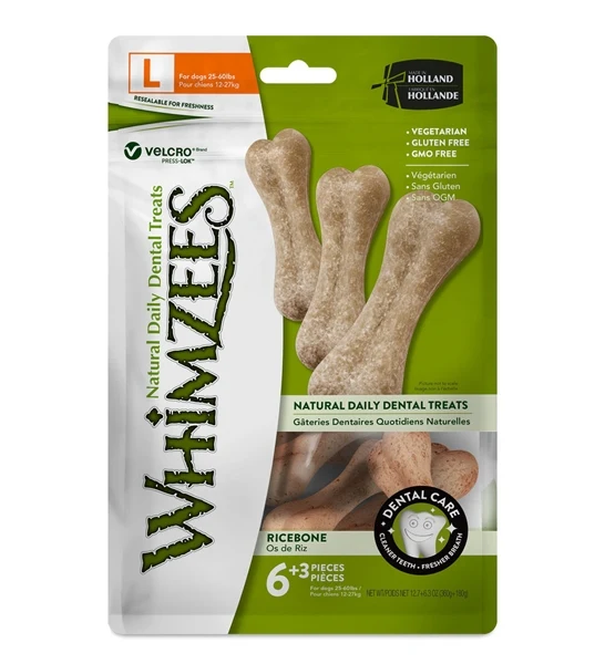 Whimzees Rice Bone Dental Dog Treat for Large Breeds 540G