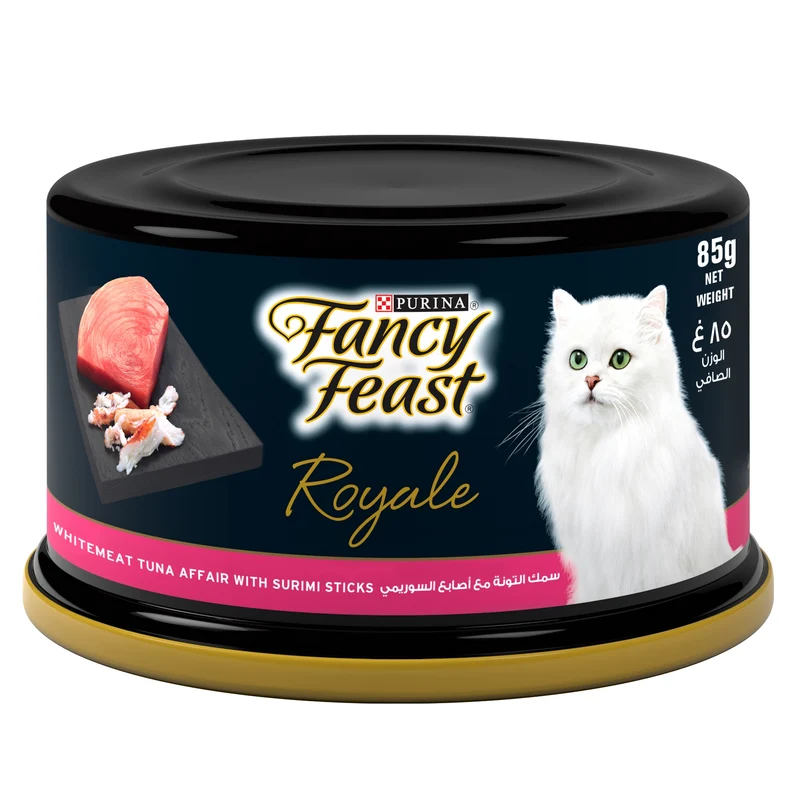 Fancy Feast Royale White Meat Tuna Affair with Surimi Sticks Cat Wet Food 85G
