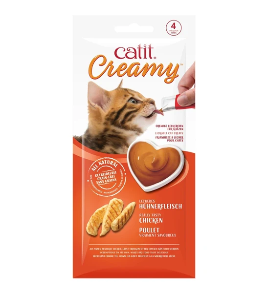 Catit Creamy Lickable Chicken Cat Treats 40G