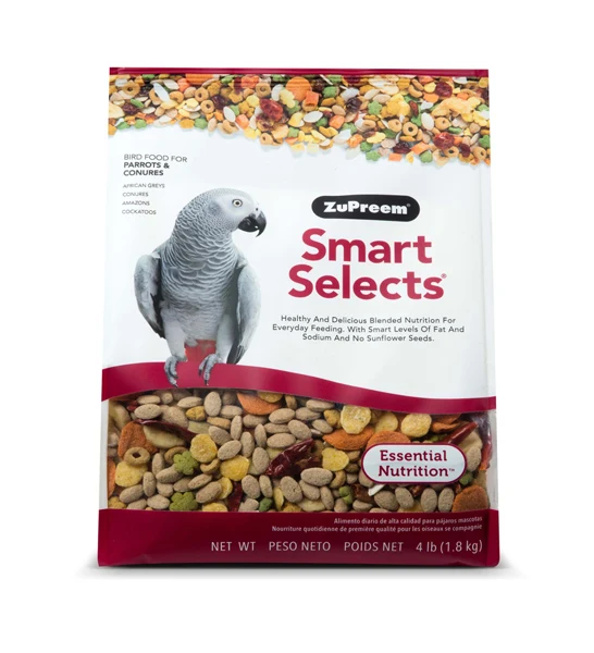 ZuPreem Smart Selects Parrots & Conures Food 4LB