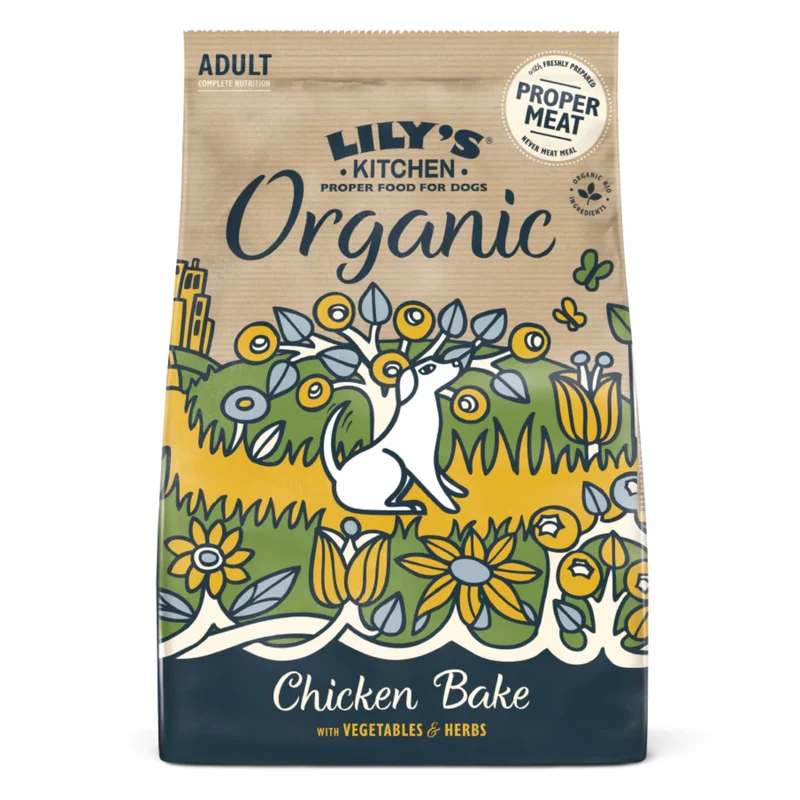 Lily's Kitchen Organic Chicken Bake with Vegetable & Herb Adult Dry Dog Food