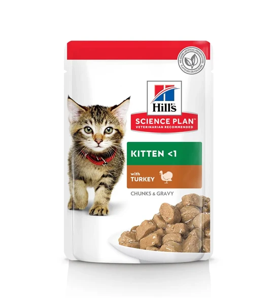 Hill's Science Plan Feline Kitten Wet Food Turkey Pouches 85G