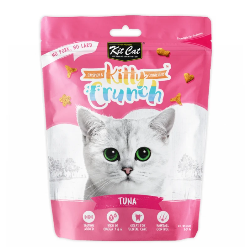 Kit Cat Kitty Crunch Tuna Flavour Cat Treats 60G