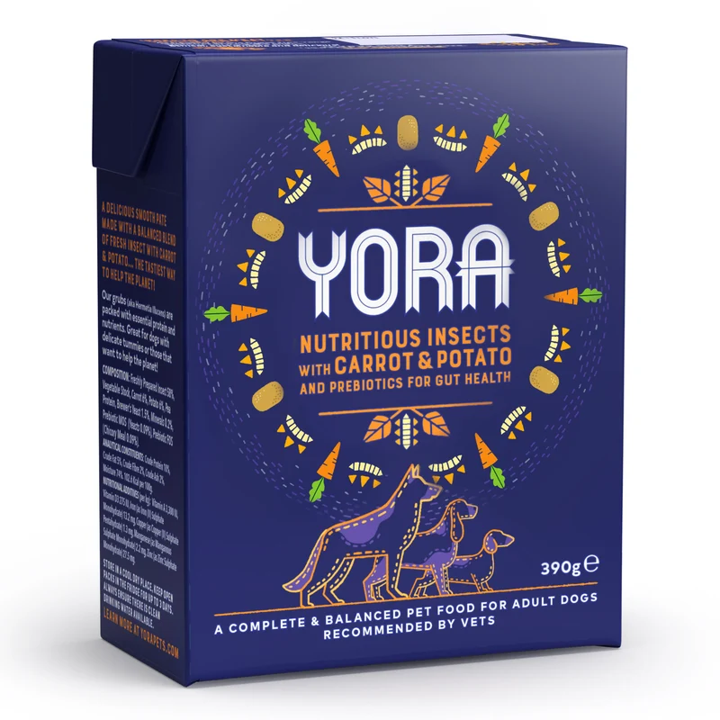 Yora Pet Foods Nutritious Insects With Carrot & Potato Adult Wet Dog Food