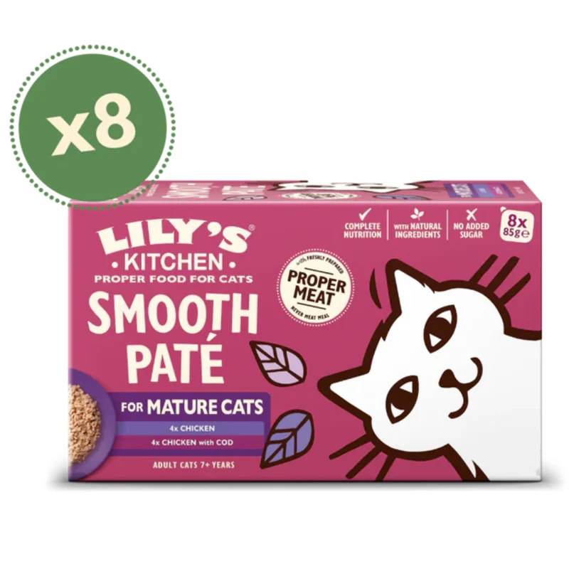 Lily's Kitchen Pate for Mature Cats Multipack Wet Cat Food 8X85G