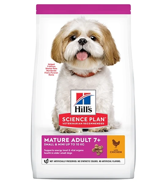 Hill's Science Plan Small & Mini Mature Chicken Adult 7+ Dry Dog Food 3KG