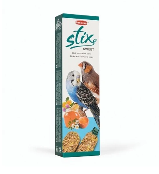 Padovan Stix Sweet Parakeet and Small Bird Treat 80G