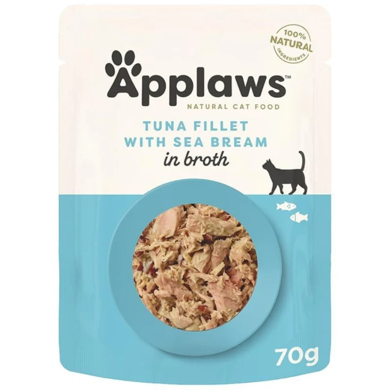 Applaws Tuna Fillet With Sea Bream Wet Cat Food 70G