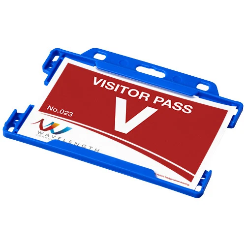 Vega recycled plastic card holder - Blue
