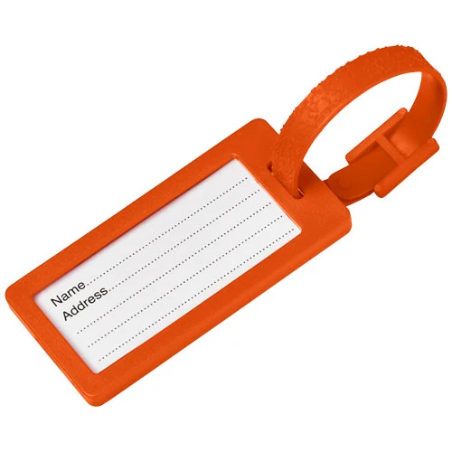 River recycled window luggage tag - Orange