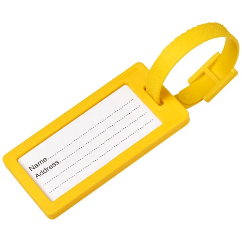 River recycled window luggage tag - Yellow