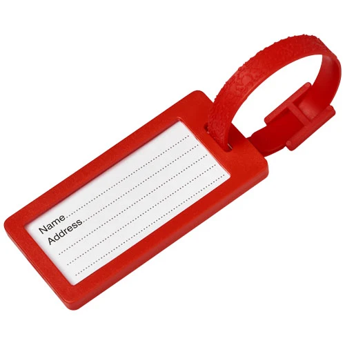 River recycled window luggage tag - Red