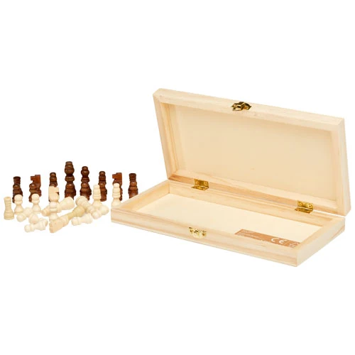 King wooden chess set - Natural