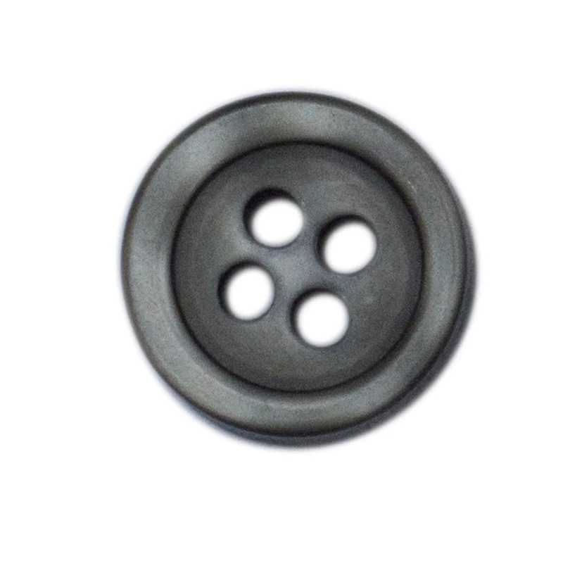 Shirt Button Large (10-Pack) - Steel Grey