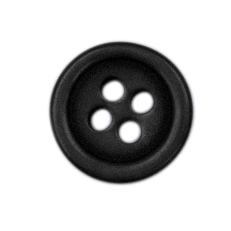 Shirt Button Large (10-Pack) - Black