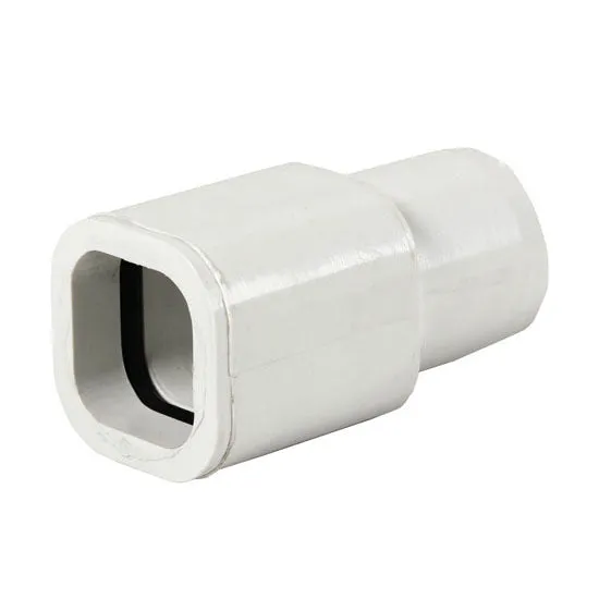 Connector PRV to 22mm Square pipe - O ring type (White)