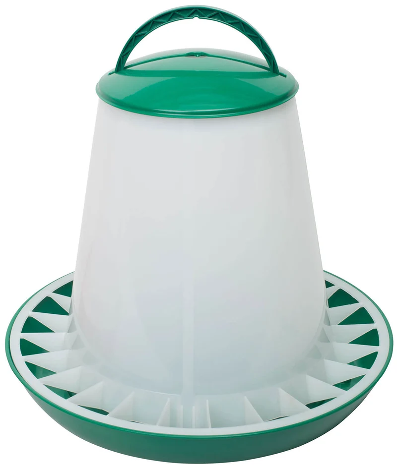 TSF Plastic Chicken Feeder - Green - 6kg