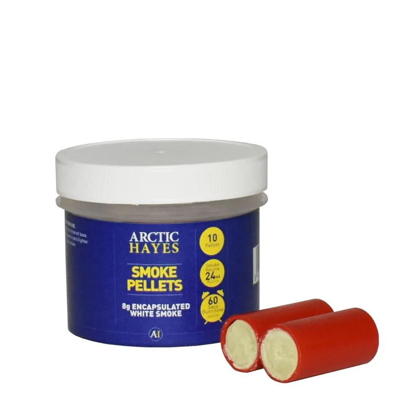 Smoke Pellets - pack of 10, 8g pellet, 30 sec burn time, 15cu.m of smoke