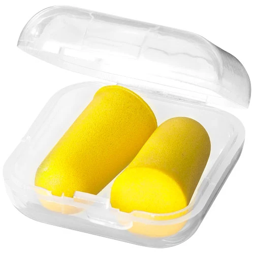 Serenity earplugs with travel case - Yellow