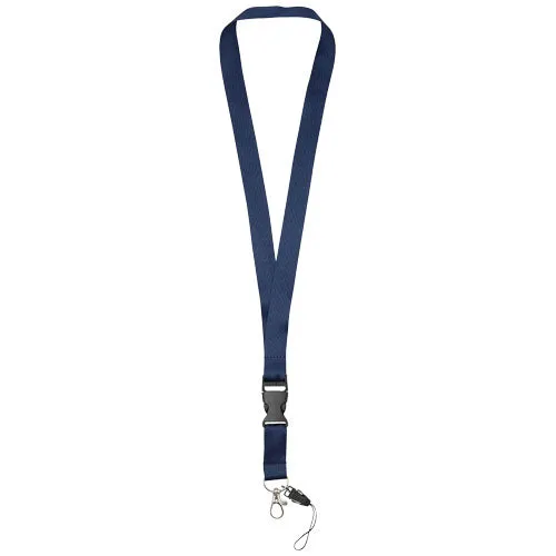 Sagan phone holder lanyard with detachable buckle - Navy