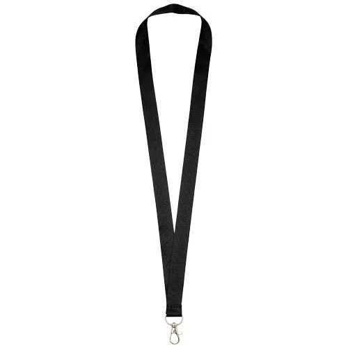 Impey lanyard with convenient hook - Solid black