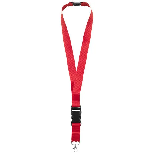 Yogi lanyard detachable buckle break-away closure - Red