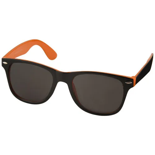 Sun Ray sunglasses with two coloured tones - Orange/Solid black