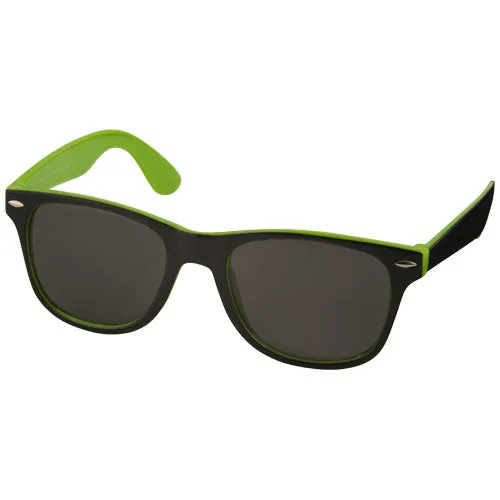 Sun Ray sunglasses with two coloured tones - Lime/Solid black