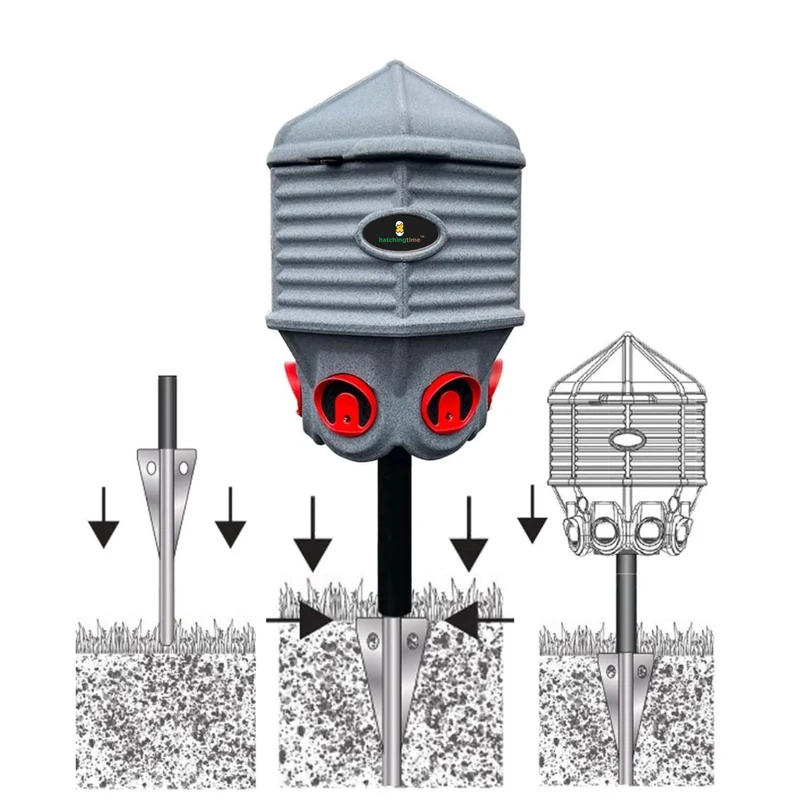 Stake Mount Accessory - Fits Feed and Water Silos