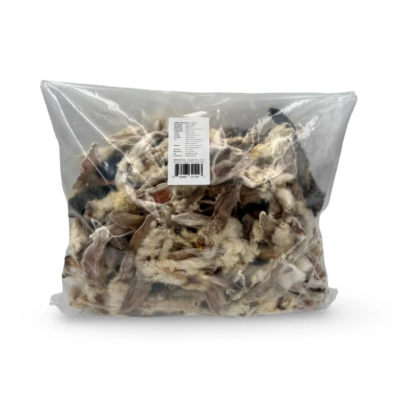 Rabbit Ears with Hair - Dog Treats (4 lb 6 oz)