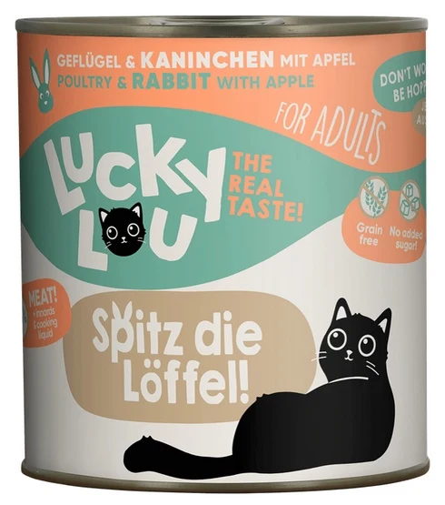Lucky Lou Lifestage Adult drób i królik - duża puszka 800 g bez zbóż