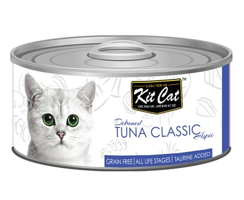 Kit Cat Tuna Classic puszka 80g - bezzbożowa receptura z tuńczykiem bez ości